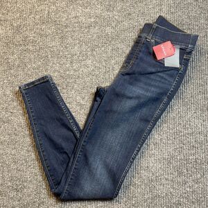 Spanx Size XS Stretch Ankle Skinny Jeans Midnight Shade Pull On Jegging Pant NEW
